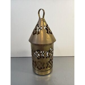 Vintage G Forsbäck Grängesberg Swedish Brass Candle Lantern